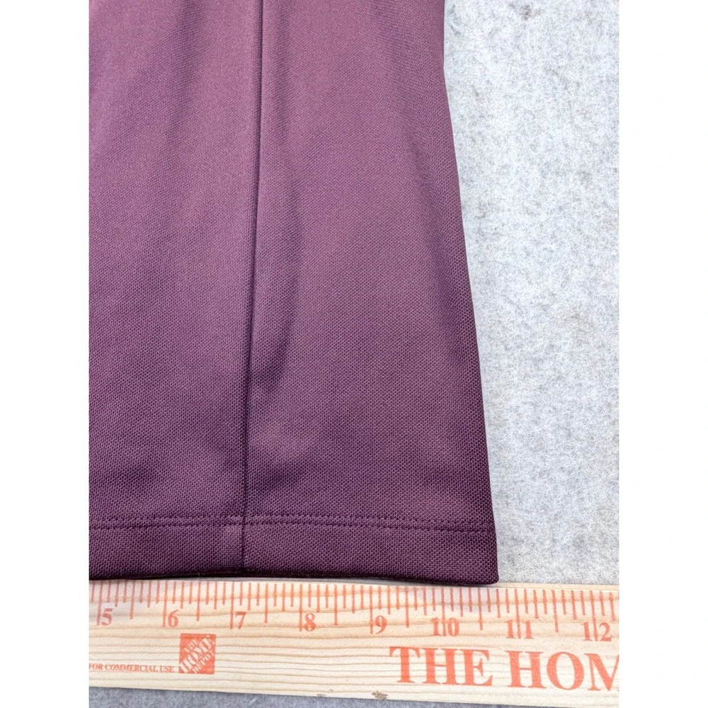 Tory Sport Tracksuit Set Women Medium Burgundy Ruffle Zip Jacket Snap Pants